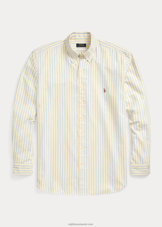 Ralph Lauren mehed klassikaline sobiv oxfordi särk PR0V1599 kollane/merepunane multi