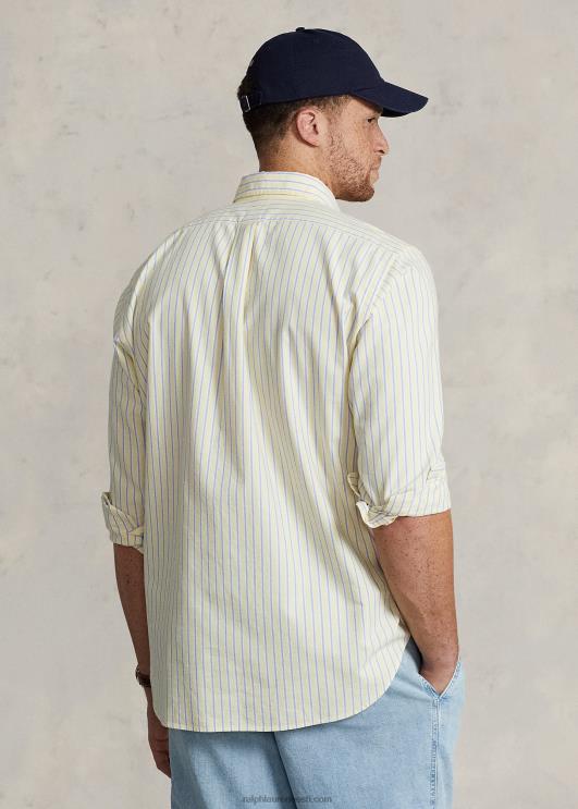 Ralph Lauren mehed klassikaline sobiv oxfordi särk PR0V1599 kollane/merepunane multi