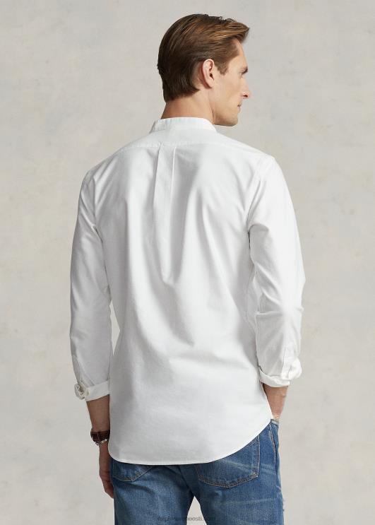 Ralph Lauren mehed klassikaline sobiv oxfordi särk PR0V760 valge