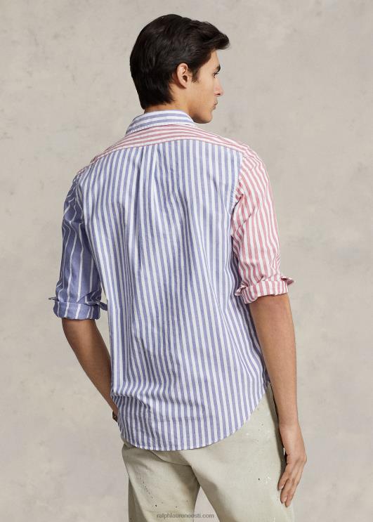 Ralph Lauren mehed klassikaline triibuline oxfordi lõbus särk PR0V929 lõbus särk