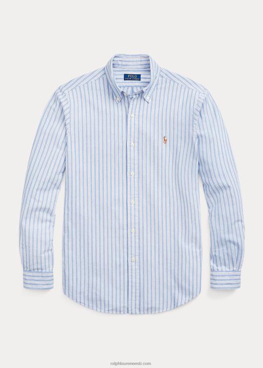 Ralph Lauren mehed klassikaline triibuline oxfordi särk PR0V8416 sinine multi/valge