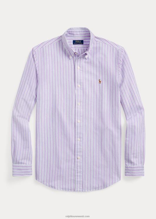 Ralph Lauren mehed klassikaline triibuline oxfordi särk PR0V8418 hampton lilla/mereväe multi