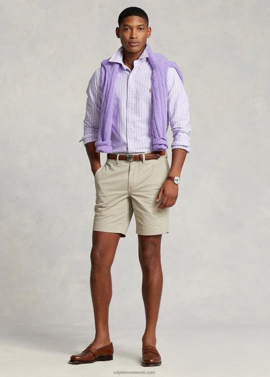 Ralph Lauren mehed klassikaline triibuline oxfordi särk PR0V8418 hampton lilla/mereväe multi