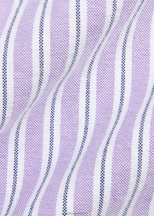 Ralph Lauren mehed klassikaline triibuline oxfordi särk PR0V8418 hampton lilla/mereväe multi