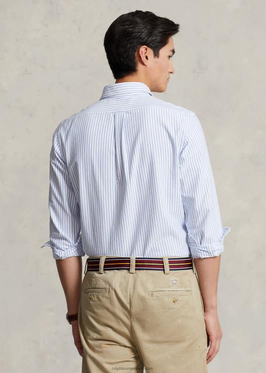 Ralph Lauren mehed klassikaline triibuline oxfordi särk PR0V8477 sinine/valge