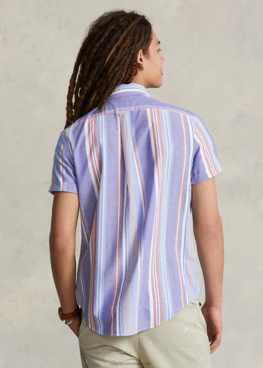Ralph Lauren mehed klassikaline triibuline oxfordi särk PR0V853 mere-/valge multi