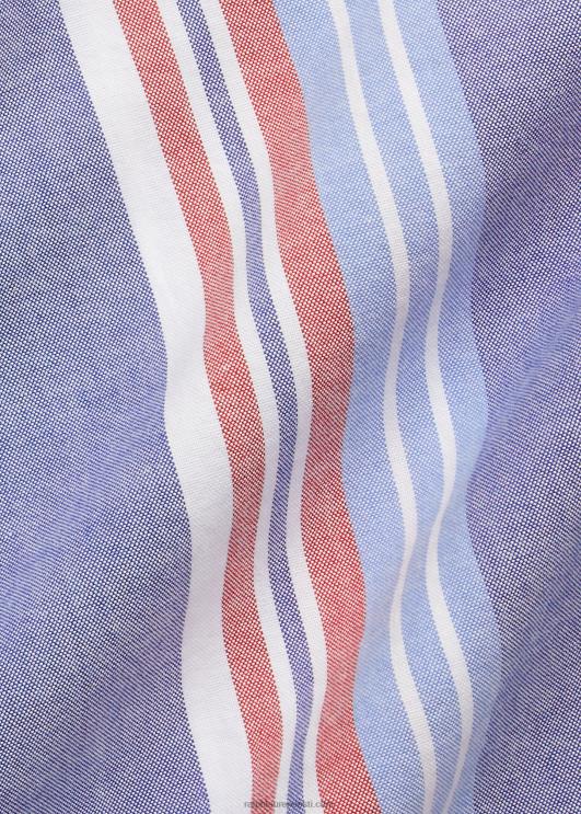 Ralph Lauren mehed klassikaline triibuline oxfordi särk PR0V853 mere-/valge multi