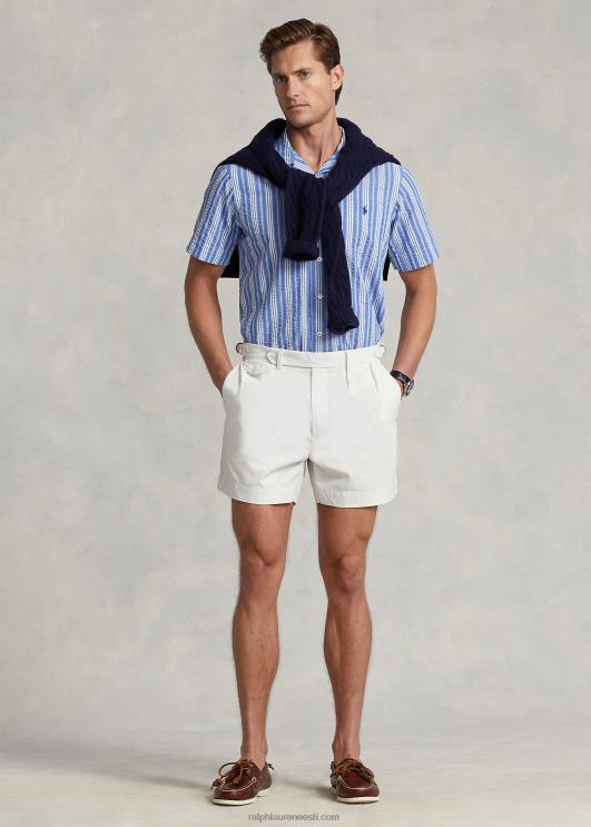 Ralph Lauren mehed klassikaline triibuline seersucker särk PR0V530 sinine/valge