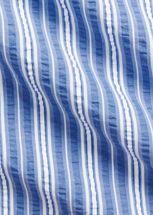 Ralph Lauren mehed klassikaline triibuline seersucker särk PR0V530 sinine/valge