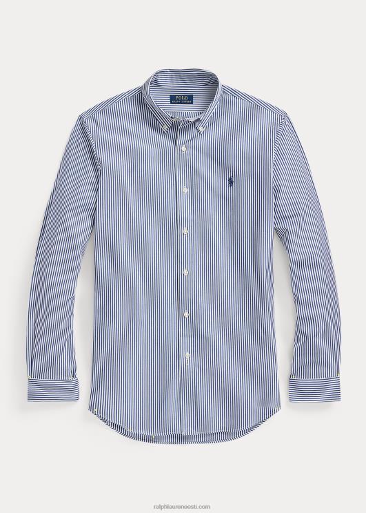 Ralph Lauren mehed klassikaline triibuline veniv poplinsärk PR0V772 mereväe/valge