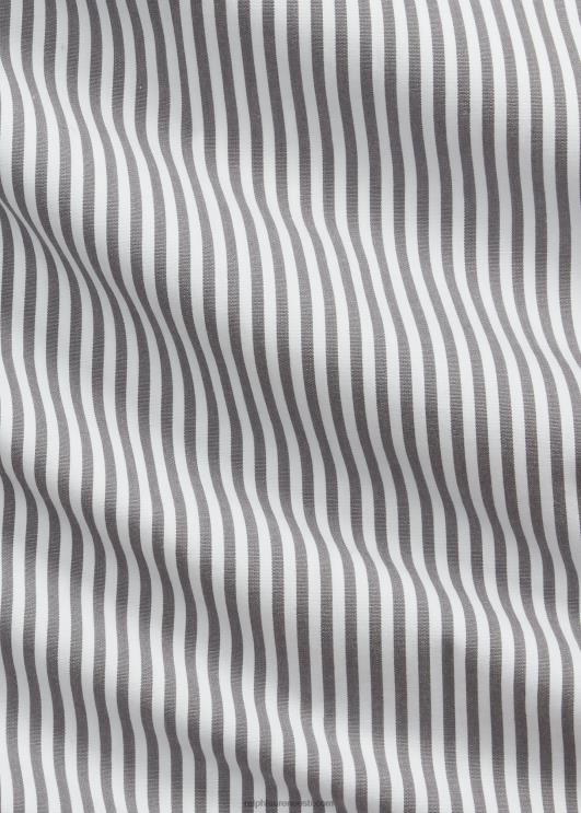 Ralph Lauren mehed klassikaline triibuline veniv poplinsärk PR0V776 loft hall/valge