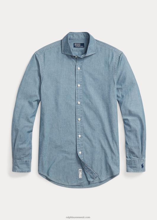 Ralph Lauren mehed kohandatud Chambray särk PR0V8467 indigo
