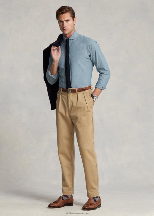 Ralph Lauren mehed kohandatud Chambray särk PR0V8467 indigo