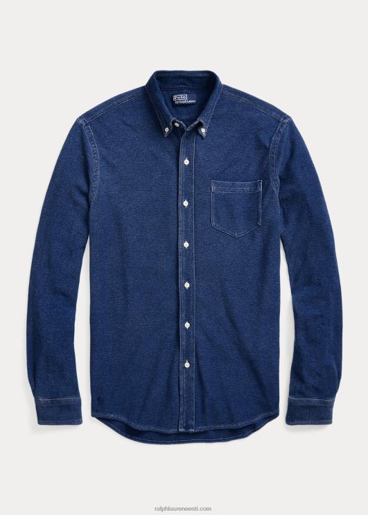 Ralph Lauren mehed koo chambray särk PR0V946 keskmine indigo