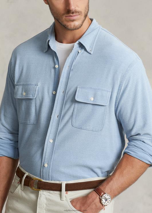 Ralph Lauren mehed koo chambray töösärk PR0V1360 kerge indigo