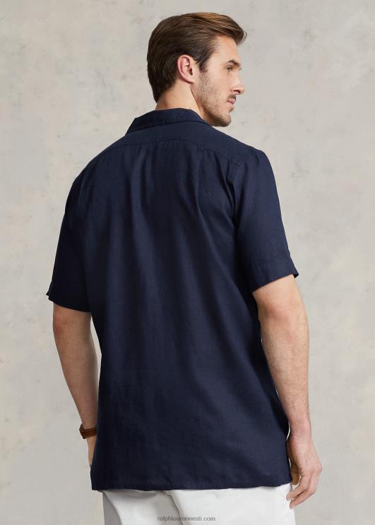 Ralph Lauren mehed linane leerisärk PR0V1495 Newporti merevägi