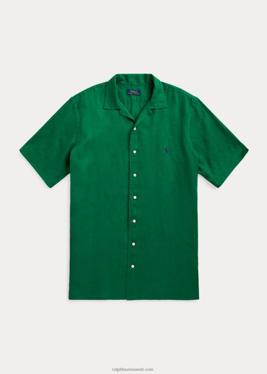 Ralph Lauren mehed linane leerisärk PR0V1497 sportlik roheline