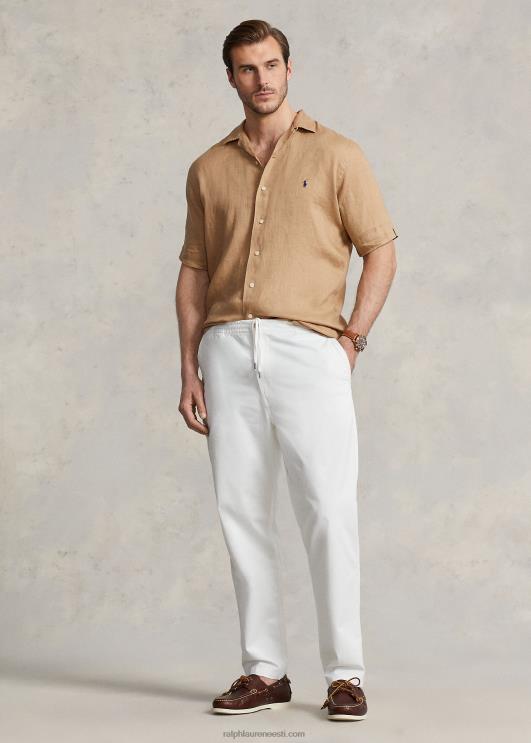 Ralph Lauren mehed linane leerisärk PR0V1498 vintage khaki