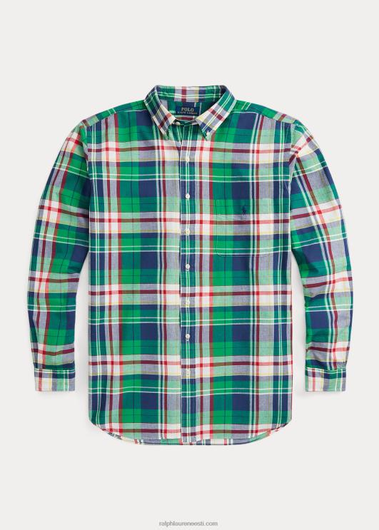 Ralph Lauren mehed madrase särk PR0V1548 roheline/mereväe multi