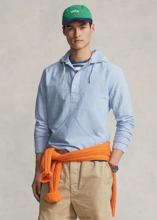 Ralph Lauren mehed oxfordi kapuutsiga popover särk PR0V861 sinine