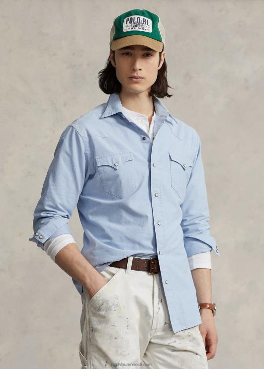 Ralph Lauren mehed oxfordi lääne särk PR0V458 sinine