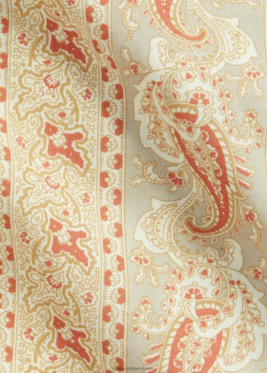 Ralph Lauren mehed paisley mustriga kootud särk PR0V1722 punane/pruun