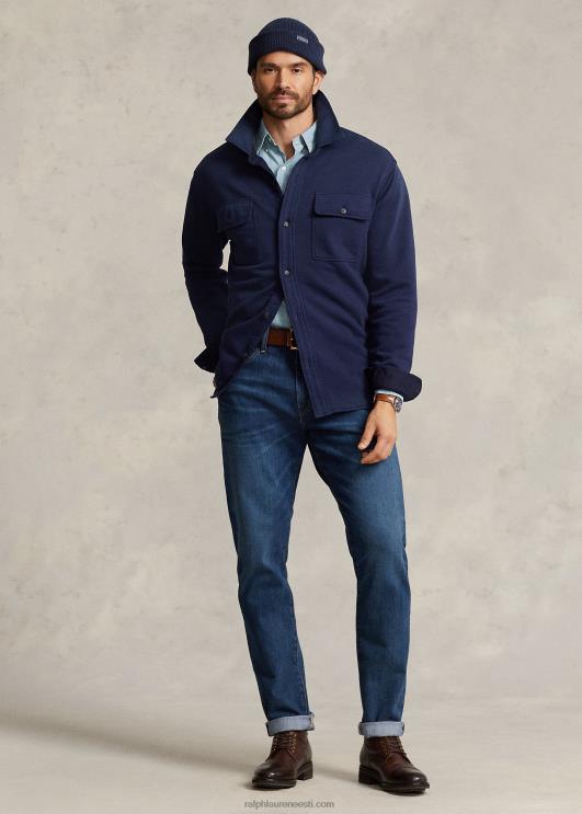 Ralph Lauren mehed prantsuse frotee töösärk PR0V1549 kruiisilaevastik