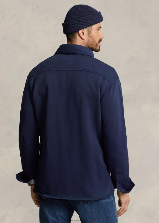 Ralph Lauren mehed prantsuse frotee töösärk PR0V1549 kruiisilaevastik