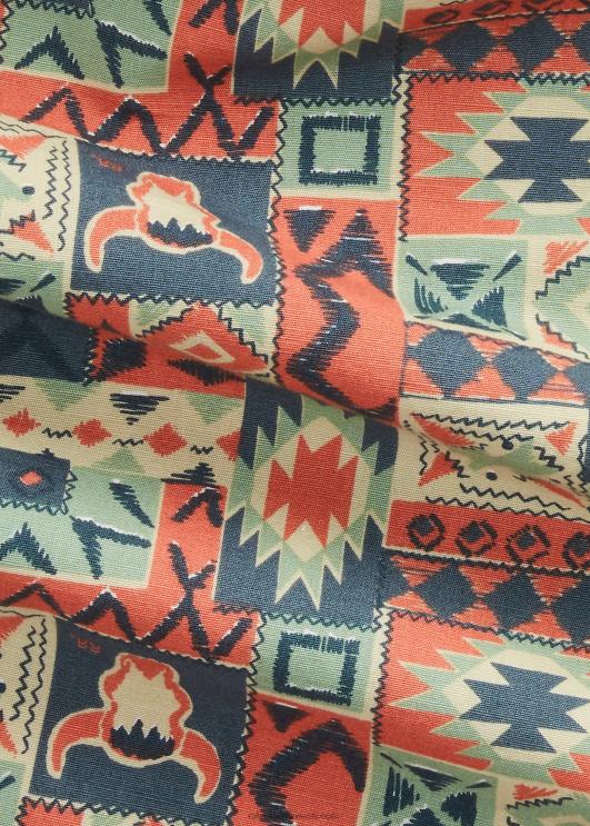 Ralph Lauren mehed prindiga kootud leerisärk PR0V1774 sinine/multi