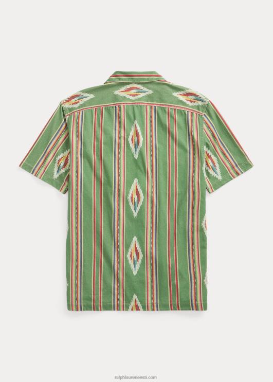 Ralph Lauren mehed print jersey laagri särk PR0V1750 roheline/punane/kreem multi