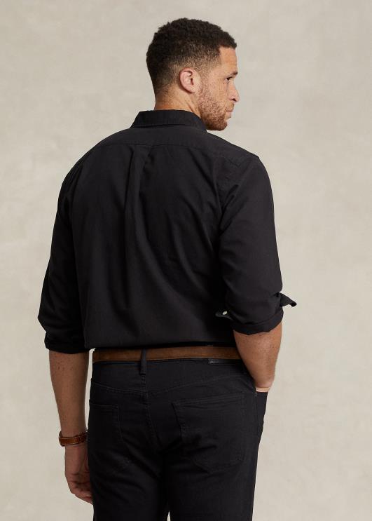 Ralph Lauren mehed rõivaga värvitud oxfordi särk PR0V1511 must