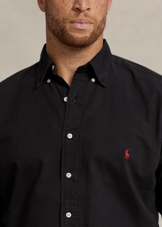 Ralph Lauren mehed rõivaga värvitud oxfordi särk PR0V1511 must