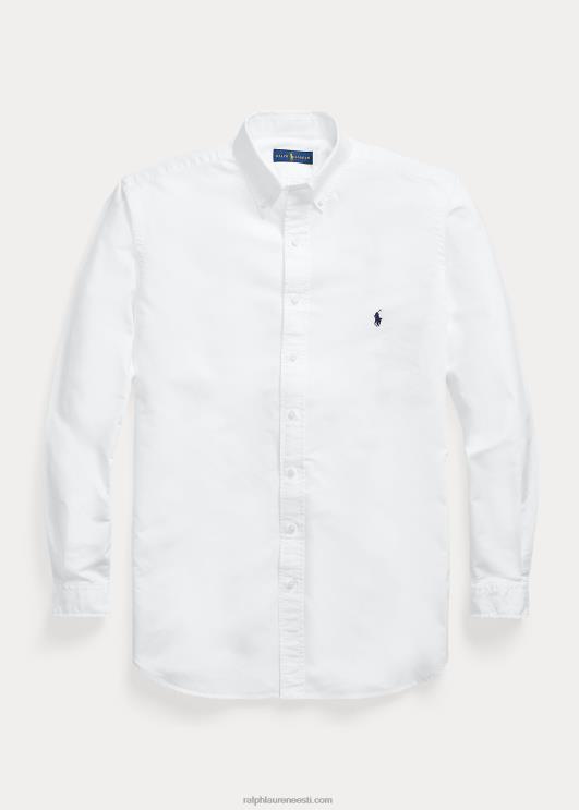 Ralph Lauren mehed rõivaga värvitud oxfordi särk PR0V1512 valge/merepunane