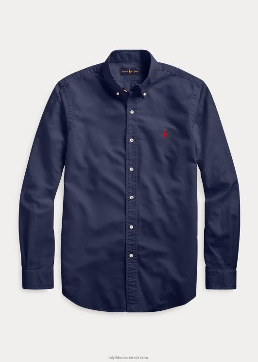Ralph Lauren mehed rõivaga värvitud oxfordi särk PR0V1513 rl merevägi