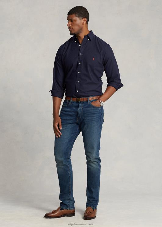 Ralph Lauren mehed rõivaga värvitud oxfordi särk PR0V1513 rl merevägi