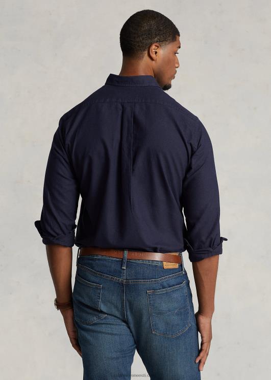 Ralph Lauren mehed rõivaga värvitud oxfordi särk PR0V1513 rl merevägi