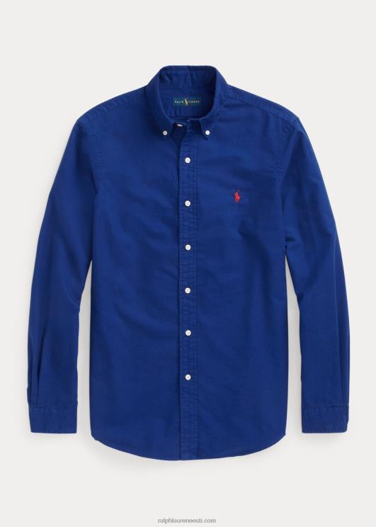 Ralph Lauren mehed rõivaga värvitud oxfordi särk PR0V1517 linna kuninglik