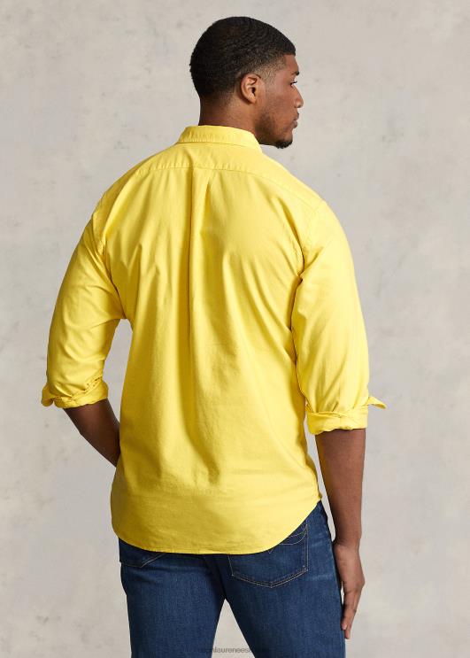 Ralph Lauren mehed rõivaga värvitud oxfordi särk PR0V1518 sidrunipuru