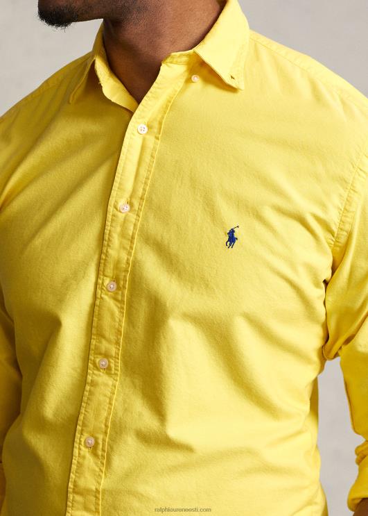 Ralph Lauren mehed rõivaga värvitud oxfordi särk PR0V1518 sidrunipuru