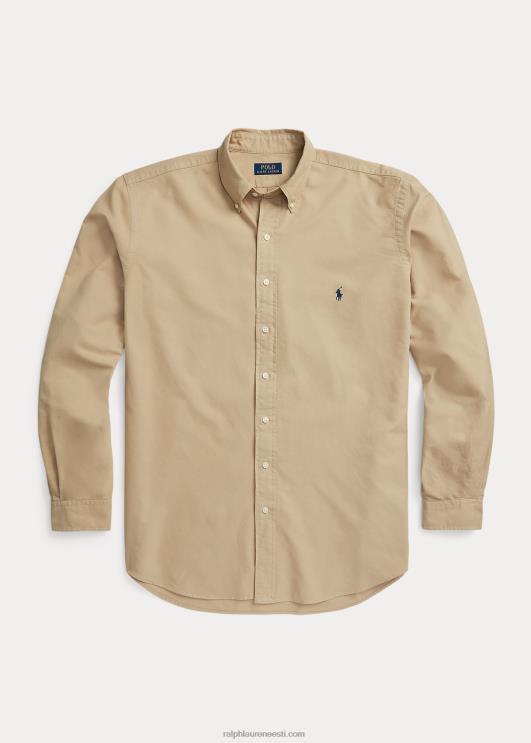 Ralph Lauren mehed rõivaga värvitud oxfordi särk PR0V1519 surrey tan