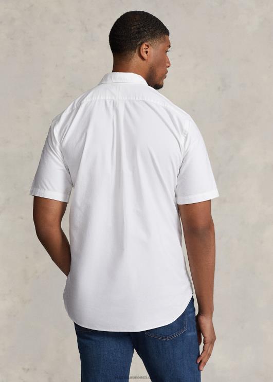 Ralph Lauren mehed rõivaga värvitud oxfordi särk PR0V1878 valge