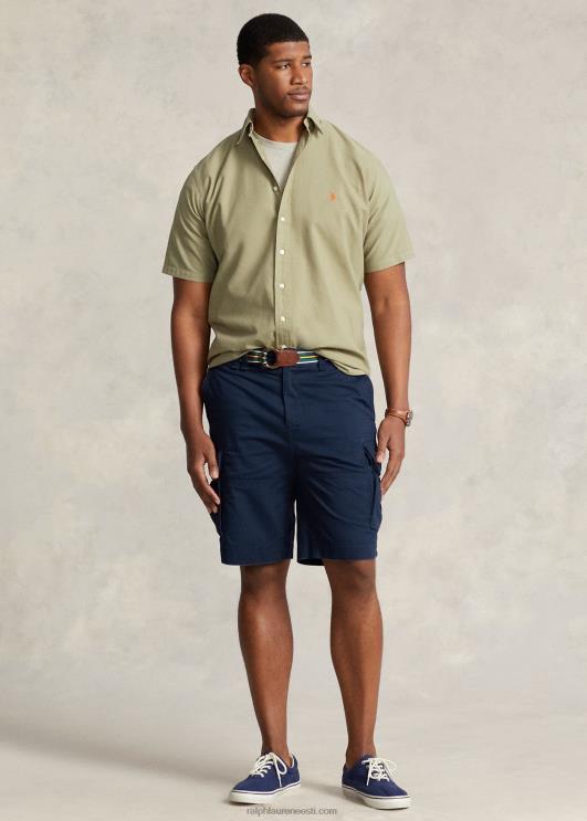 Ralph Lauren mehed rõivaga värvitud oxfordi särk PR0V1879 salvei roheline