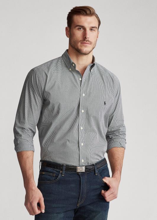 Ralph Lauren mehed ruuduline poplinsärk PR0V1838 must/valge kontroll