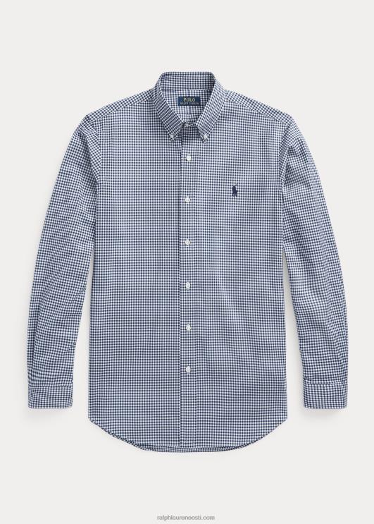 Ralph Lauren mehed ruuduline veniv poplinsärk PR0V1325 mereväe/valge