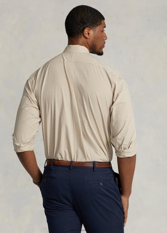 Ralph Lauren mehed ruuduline veniv poplinsärk PR0V1326 vintage khaki/valge