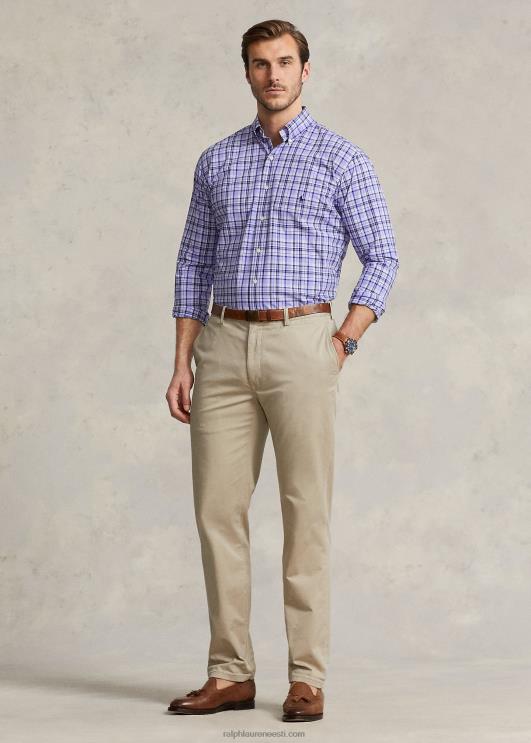 Ralph Lauren mehed ruuduline veniv poplinsärk PR0V1810 helesinine multi