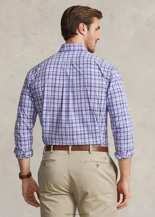 Ralph Lauren mehed ruuduline veniv poplinsärk PR0V1810 helesinine multi