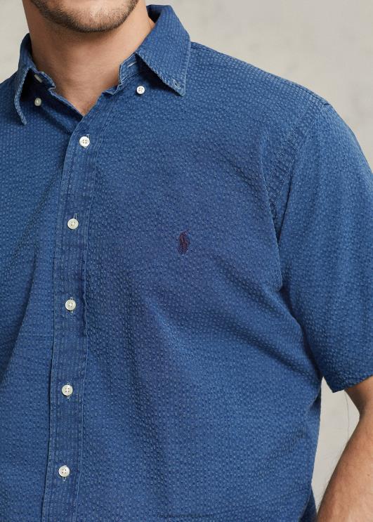 Ralph Lauren mehed seersickeri särk PR0V1598 tume indigo