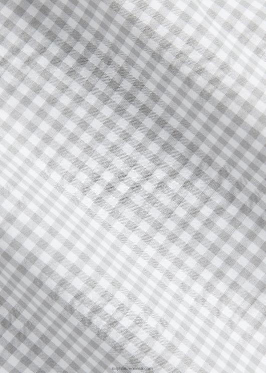 Ralph Lauren mehed slim fit hõlmikpuust veniv poplinsärk PR0V812 hall/valge