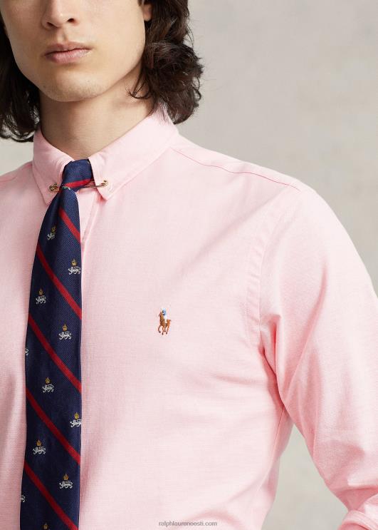 Ralph Lauren mehed slim fit stretch oxfordi särk PR0V604 roosa